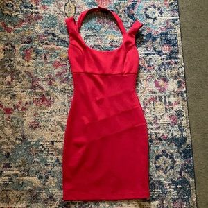 Red Guess dress
